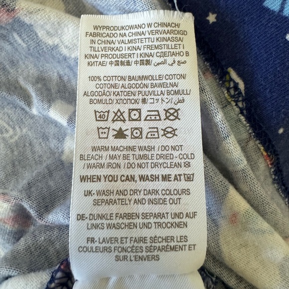 EUC Mini Boden Long Sleeve Cotton Jersey Dress (space print) girls size 6-7 - Picture 6 of 6